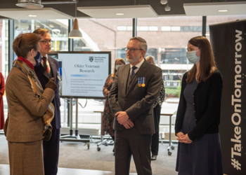 HRH The Princess Royal visits Northumbria's Northern Hub for Veterans and Military Families Research
