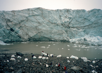 Caption: Greenland Ice Sheet near Kangerlussuaq, Greenland.