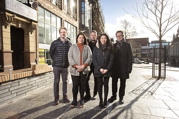 Caption:From l-r Andrew Richardson, Franz Pancho, Alex Slack, Chang Shi Qian and Lars Erik Holmquist