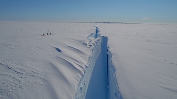 Caption:The Halloween Crack (credit: British Antarctic Survey)
