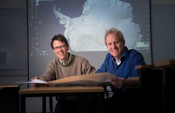 Caption:L-R: Dr Jan De Rydt and Professor Hilmar Gudmundsson