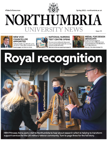 Caption: The Spring 2022 edition is available to read online and on campus now.