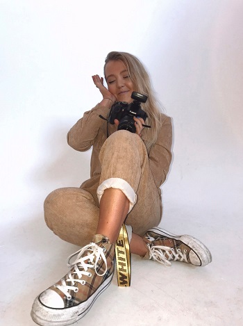 Caption:Student Fauve Wright