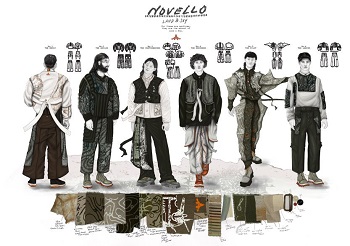 Caption:Designs by Fashion Design and Marketing final year student Max Telford