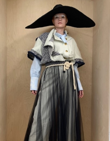 Caption: Womenswear and pattern cutting designs by Fashion student, Melissa Lily Newton, will feature in an opening show for Graduate Fashion Week.