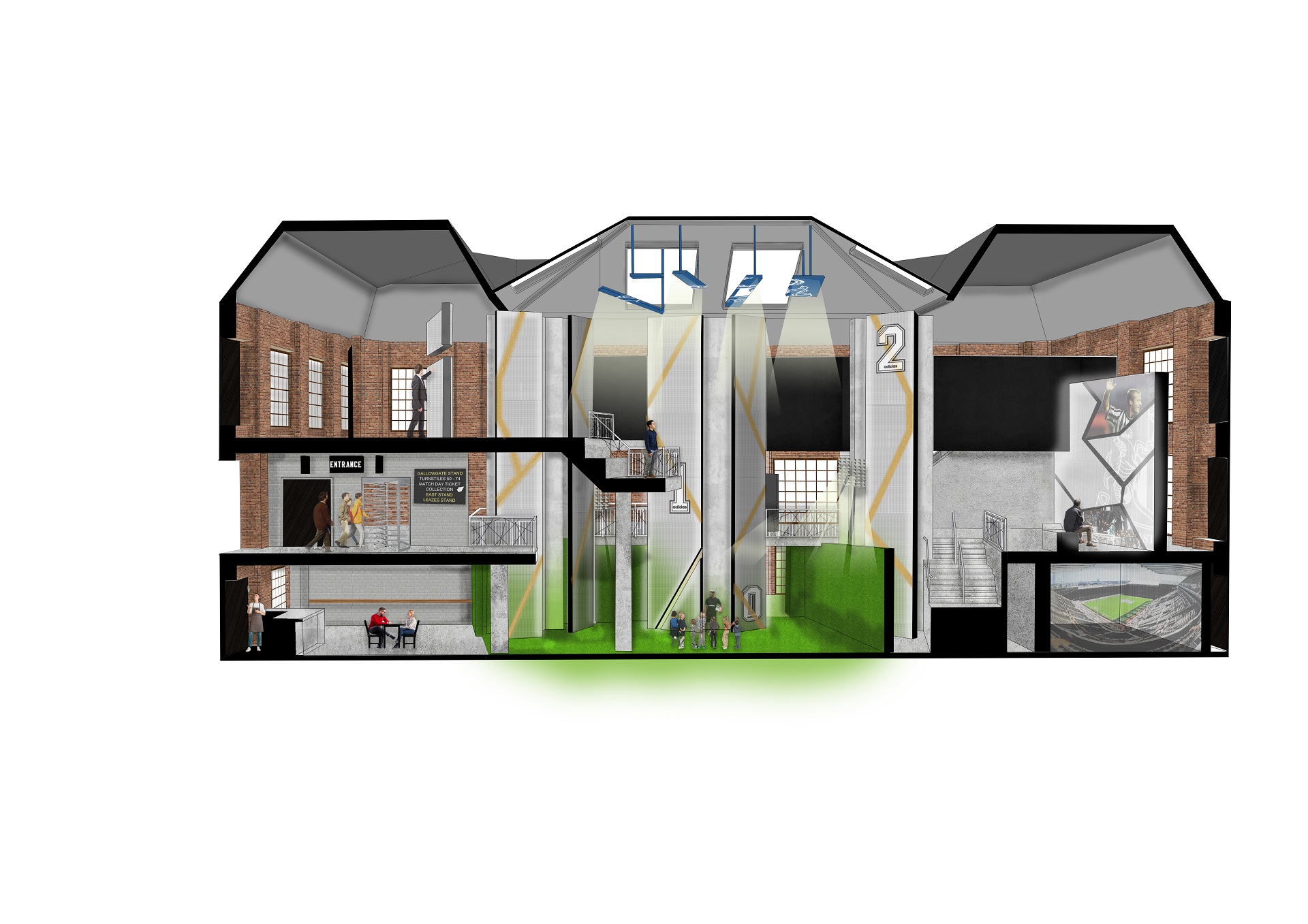 Caption: Interior Design student, Aidan Wilson's work showcased at REVEAL 2023