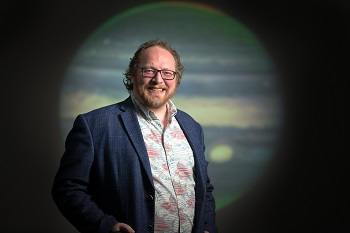 Caption:Professor Tom Stallard has been observing the planet Jupiter using NASA's James Webb Space Telescope, which could also be used to learn more about Uranus.