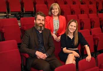 Caption:Pictured from left to right: Thomas Pollet, Jamie Callahan and Clare Cook.