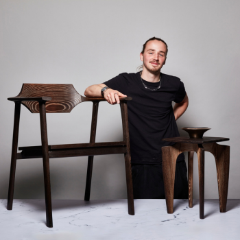 Caption: Fred Dunbar was recognised with the Tom Faulkner Award for Best Furniture Design and the London Design Fair Emerging Talent Award. Photography by Mark Cocksedge.