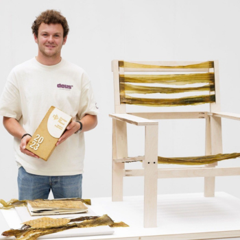 Caption: Henry Davison won the Design Council's Design for Planet award. Photography by Mark Cocksedge.