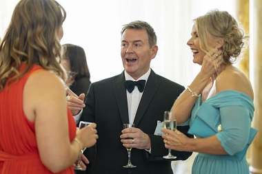 Caption: Professor Paul Gill celebrates at the RCN Wales Nurse of the Year Awards