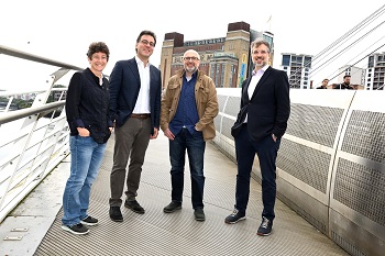 Caption:Pictured from left to right is Dr Magda Carr, of Newcastle University; and Dr Matteo Sommacal, Professor Gennady El, and Dr Antonio Moro, of Northumbria University. 
