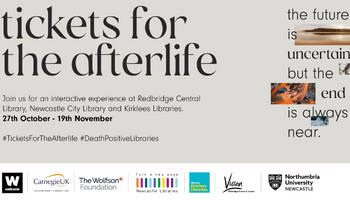 Caption: The Tickets for the Afterlife event is the latest development in the Death Positive Libraries project.