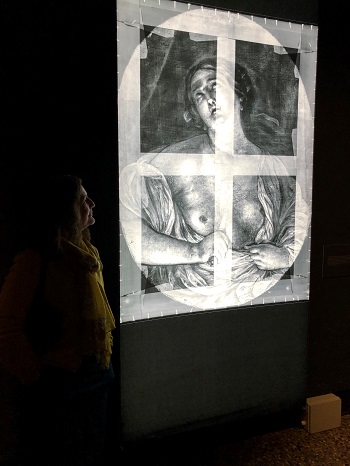 Caption:The Death of Lucretia painting at The Bowes Museum