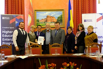 Caption:The team from Northumbria University and Taras Shevchenko National University 