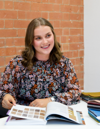 Caption: Northumbria BA Interior Architecture graduate, Hattie Keel.