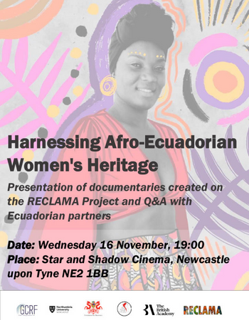 Caption: The first UK showing of the documentaries and artwork from the RECLAMA project will take place in Newcastle.