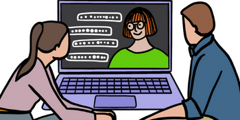 Caption: Dr Edmund Coleman-Fountain from Northumbria University is leading a £220,000 NIHR study aimed at improving social care for disabled young people. Artwork by Jem Clancy.