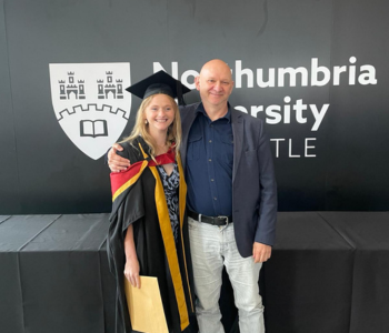 Caption: Sara Hurley, Architecture student and Peter Holgate, Associate Professor in Architecture and Built Environment at Northumbria University
