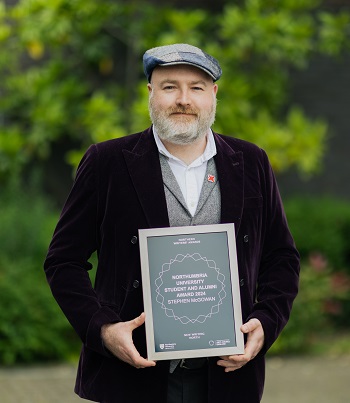 Caption:Northumbria University Student and Alumni Award winner Stephen McGowan