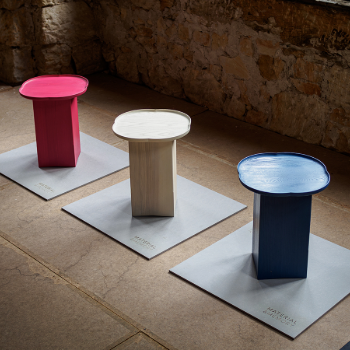 Caption: Quatrefoil tables (Johnny Hayes in collaboration with Josh South). Photo by Jennine Wilson.