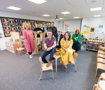 Caption: L-R: Sophie Meller, Carl Luke, William Grey, David Nichol, Chris Counihan, Graham Wynn, Jane Davies, Kirstin Mulholland and Helen Woodley. Arlene Anderson and Sue Taylor were also part of the team but are not pictured.