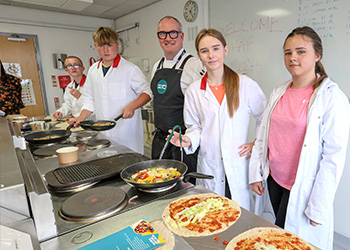 HAF Plus at Northumbria University - participant in cookery session