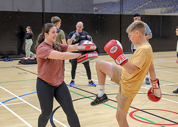 HAF Plus at Northumbria University - participants in MMA session