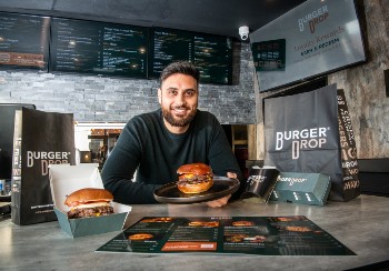 Caption: Northumbria University graduate and Director of Burger Drop, Hasan Hamid.