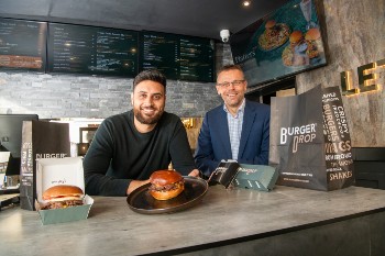 Caption: Hasan Hamid and Head of Enterprise Development at Northumbria, Graham Baty.