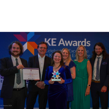 caption:Northern Accelerator representatives collecting the award