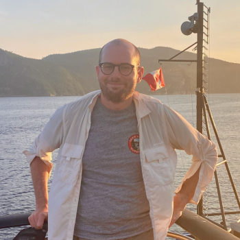 Caption: Dr Ashley Martin from Northumbria University's Department of Geography and Environmental Sciences is pictured during a fieldwork trip.