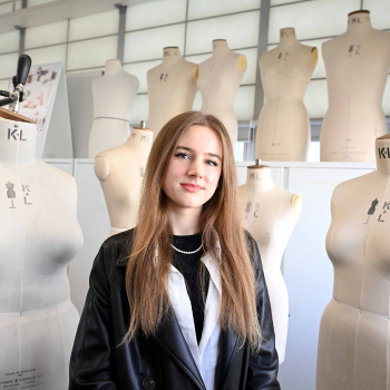 Caption:Northumbria Fashion student Kamile Kartunaviciute