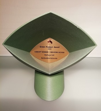 caption:The Green Product Award won by Dr Ulugbek Azimov of Northumbria University