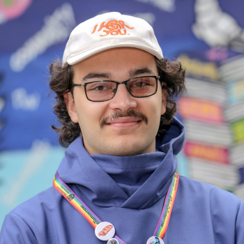 Caption: Northumbria University Graphic Design student, Adam Graham.