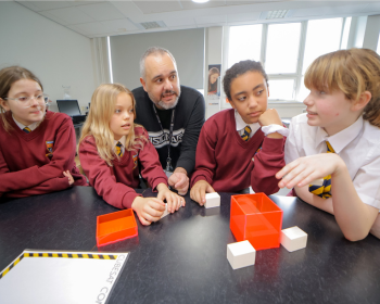Caption: Dr Luca Franci explains how to build 3D models of CubeSat satellites.