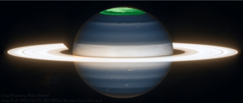 caption:A still image from a film showing the asymmetric density structure, revealing where the auroral current was preferentially flowing into (as darker) and out of (as brighter) the planet. These are offset from the temperature peaks, but ultimately drive that temperature asymmetry