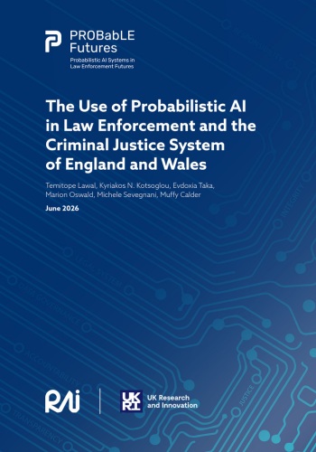 Caption: The use of Probabilistic AI in law report cover