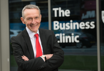 Caption: Nigel Coates founded the University’s Business Clinic in 2013, developing it from initial concept into one of the most recognised real-world experiential learning initiatives in UK higher education. 