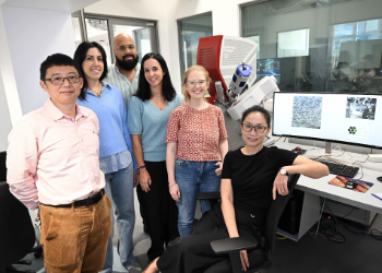 caption:From left to right the Northumbria University project team Dr Qiang Wu, Dr Melissa Poma, Dr Amias Moore, Dr Sonia Santos, Dr Katie Gilmour and project lead Professor Meng Zhang