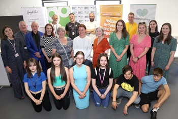 Caption: Working with young people, a team from Northumbria University co-led the HAF Plus research project with three local authorities, including Gateshead Council.