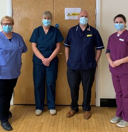 Nursing academics wearing masks