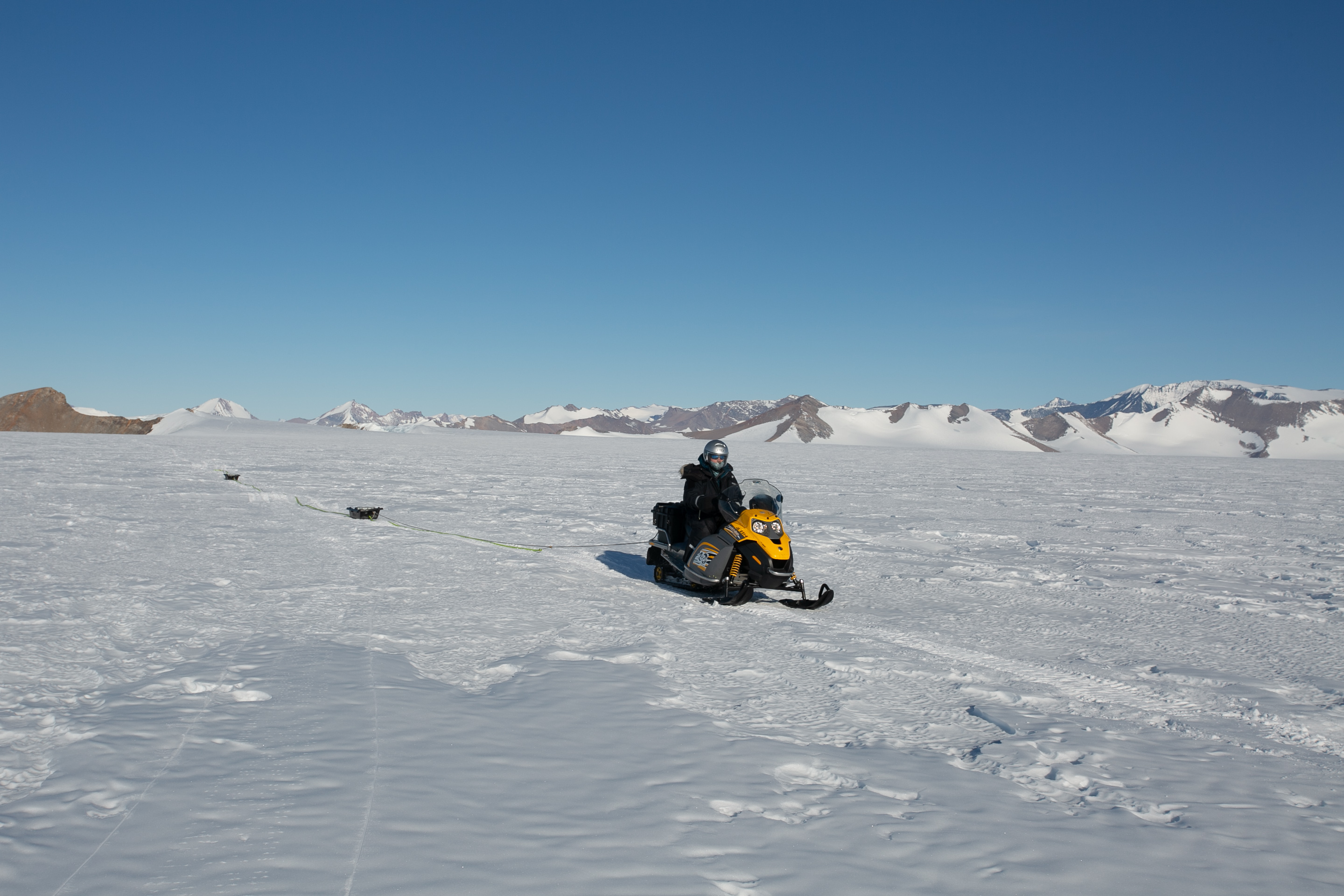 Ice penetrating radar survey to locate and examine subglacial lakes