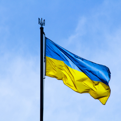 The Ukrainian flag. Getty Images