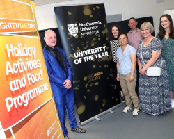 At the HAF Plus launch event: Dr Iain Brownlee, Dr Melissa Fothergill, Dan Monnery, Professor Joyce Yee, Professor Greta Defeyter and Emily Round.