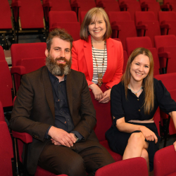 Pictured from left to right: Thomas Pollet, Jamie Callahan and Clare Cook.