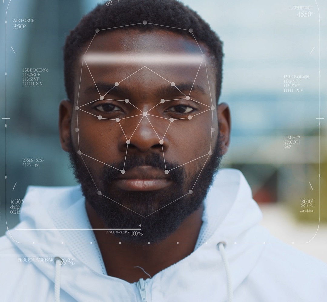 Facial recognition technology struggles to recognise darker skin tones. Nazar Kantora/ Shutterstock