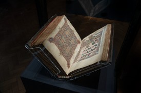 An image of the Lindisfarne Gospels