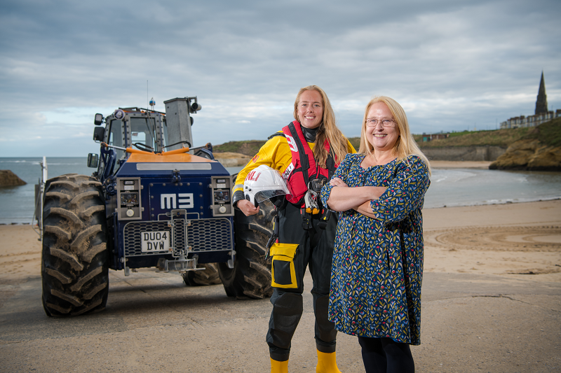 Anna and Kay Heslop at RNLI Cullercoats