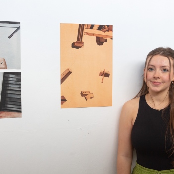 Holly Smith, a Fine Art graduate of Northumbria University, was one of 12 final-year students to win the Freelands Painting Prize earlier this year. 